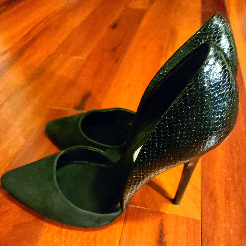 Steve Madden Snake Skin and Suede Heels